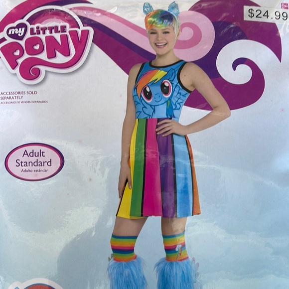 My Little Pony Adult Rainbow Dash Dress! New! - Picture 1 of 6